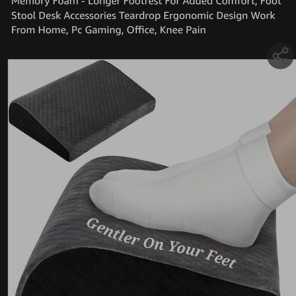 NWOT- Kolbs - Under Your Desk Foot Rest!